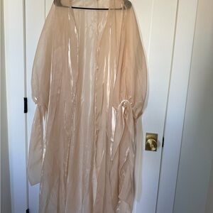 Sheer Beige abaya